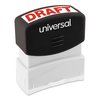 Universal Message Stamp, DRAFT, Pre-Inked One-Color, Red UNV10049